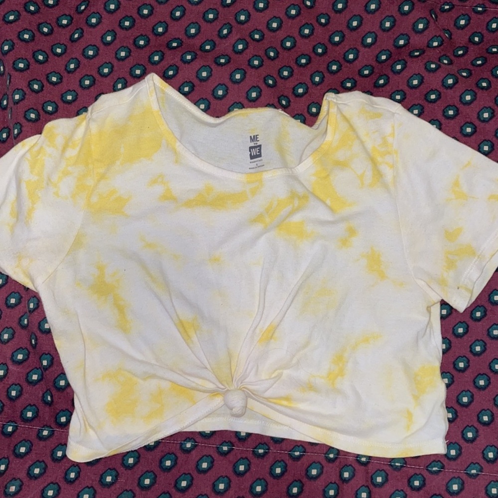 Tie die crop top